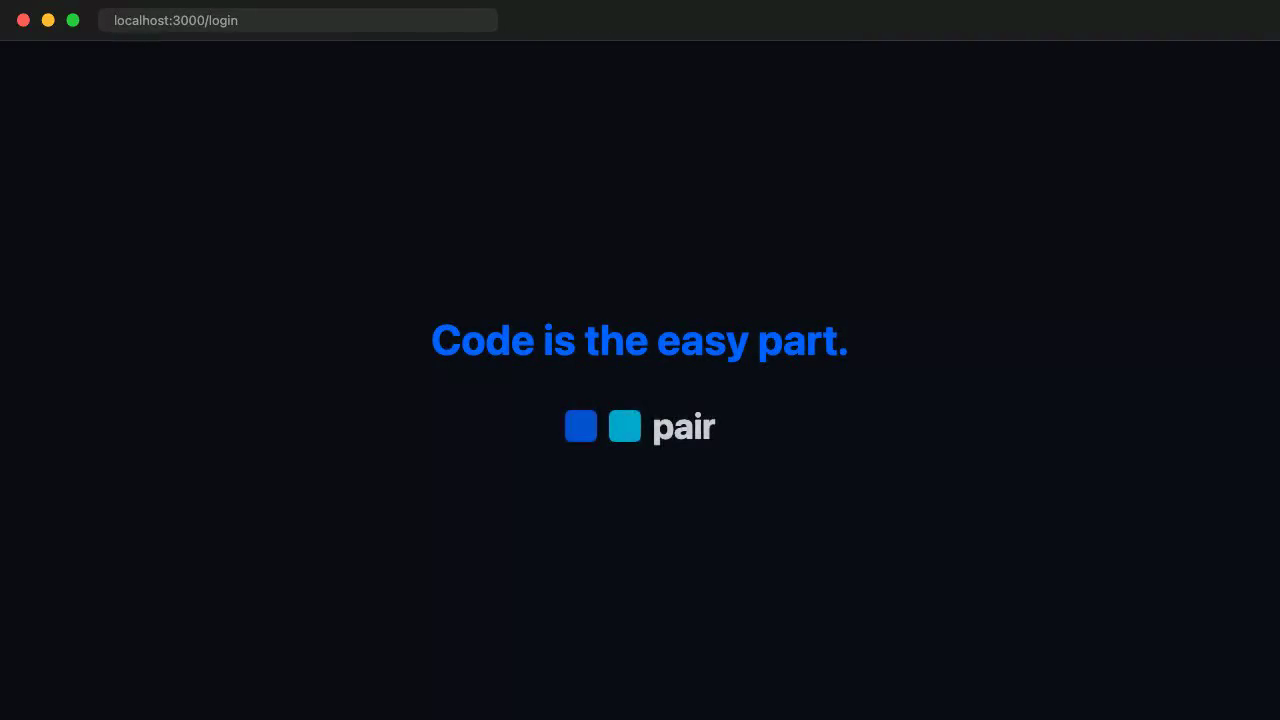 pair demo — terminal showing AI-assisted development workflow